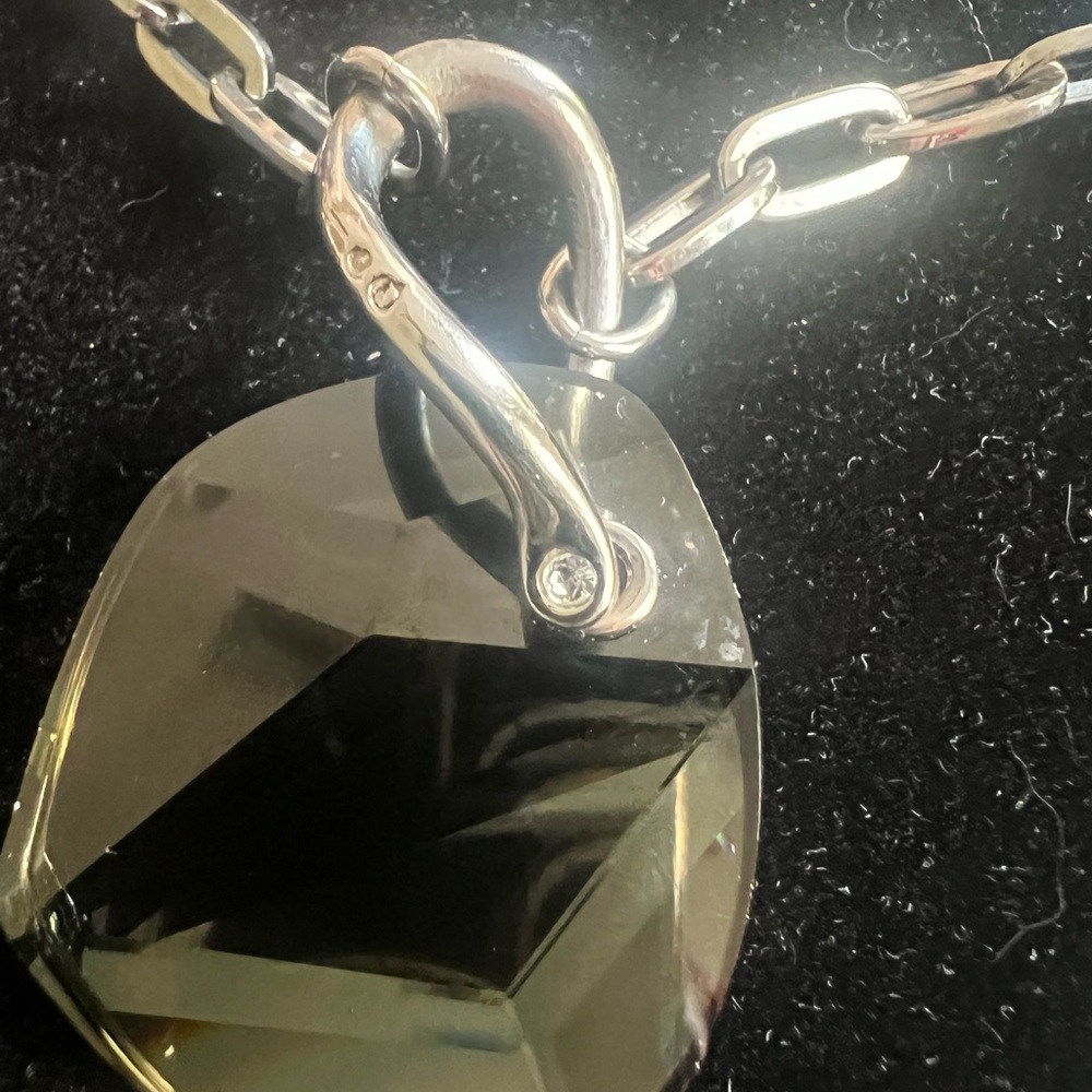 Swarovski Black and Silver Crystal Necklace